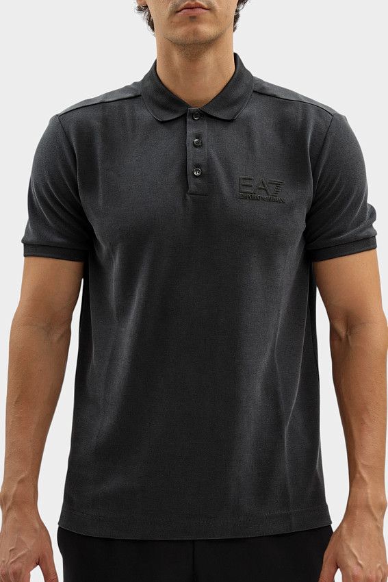 Поло EA7 Черный