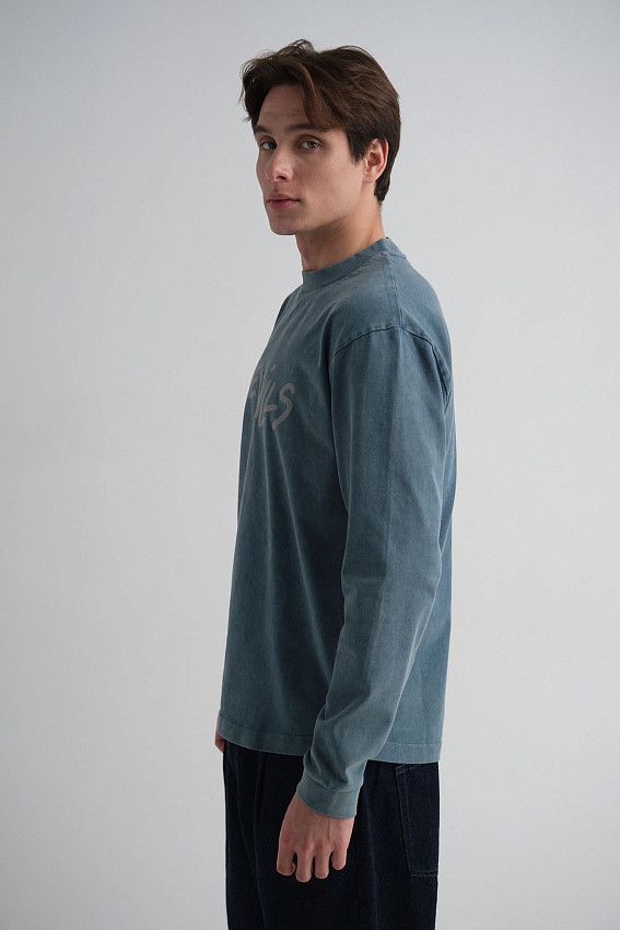 Лонгслив The Hills Бирюзовый