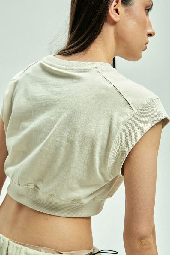 Кроп-топ Van Mich Бежевый