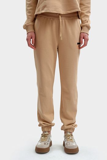 Брюки спортивные хлопковые бежевые Armani Exchange