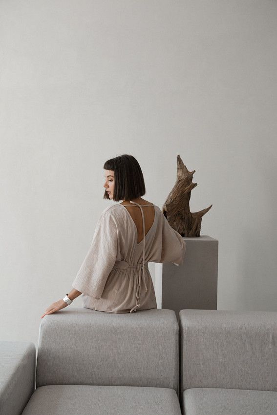 Платье The Hills Бежевый