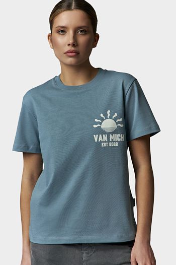 Футболка хлопковая серая Van Mich