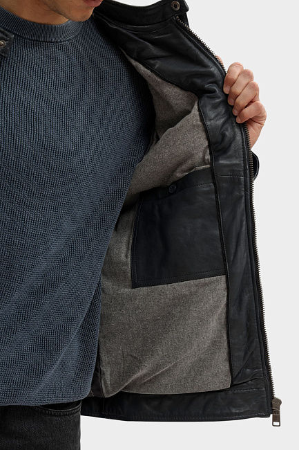 Куртка кожаная Mustang