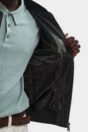 Куртка кожаная Trussardi