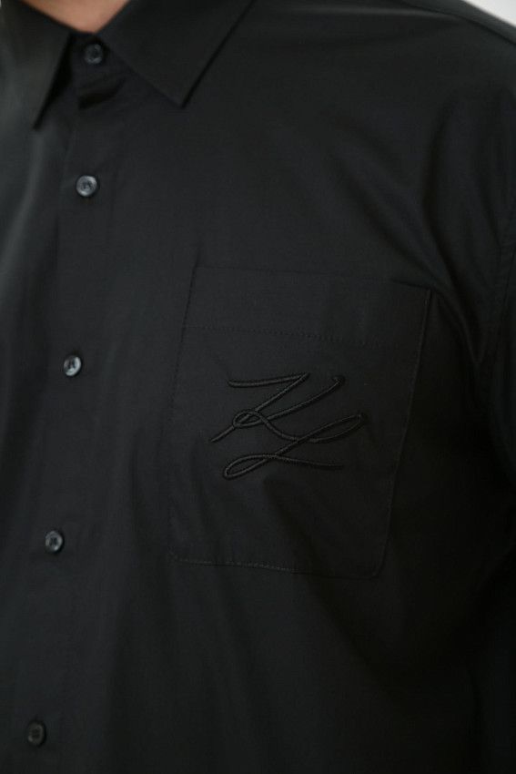 Рубашка с длинным рукавом Karl Lagerfeld Черный