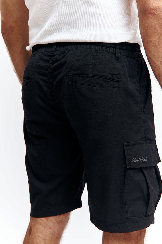 Шорты льняные Van Mich Черный