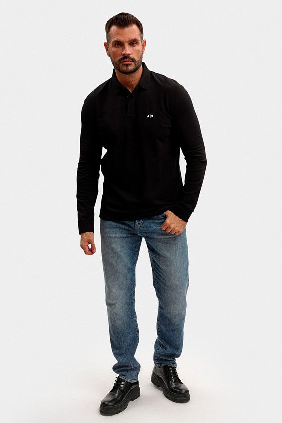 Поло Armani Exchange Черный