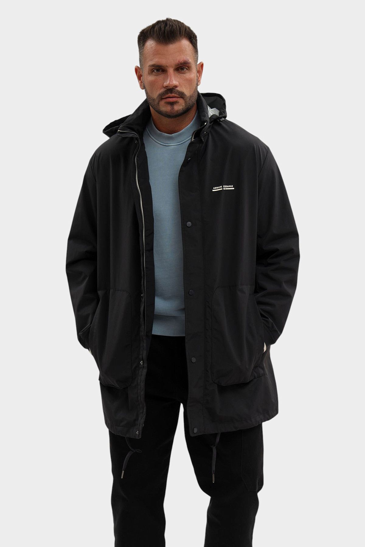 Плащ Armani Exchange Синий