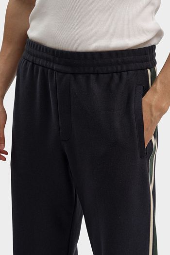 Брюки спортивные из хлопка Emporio Armani