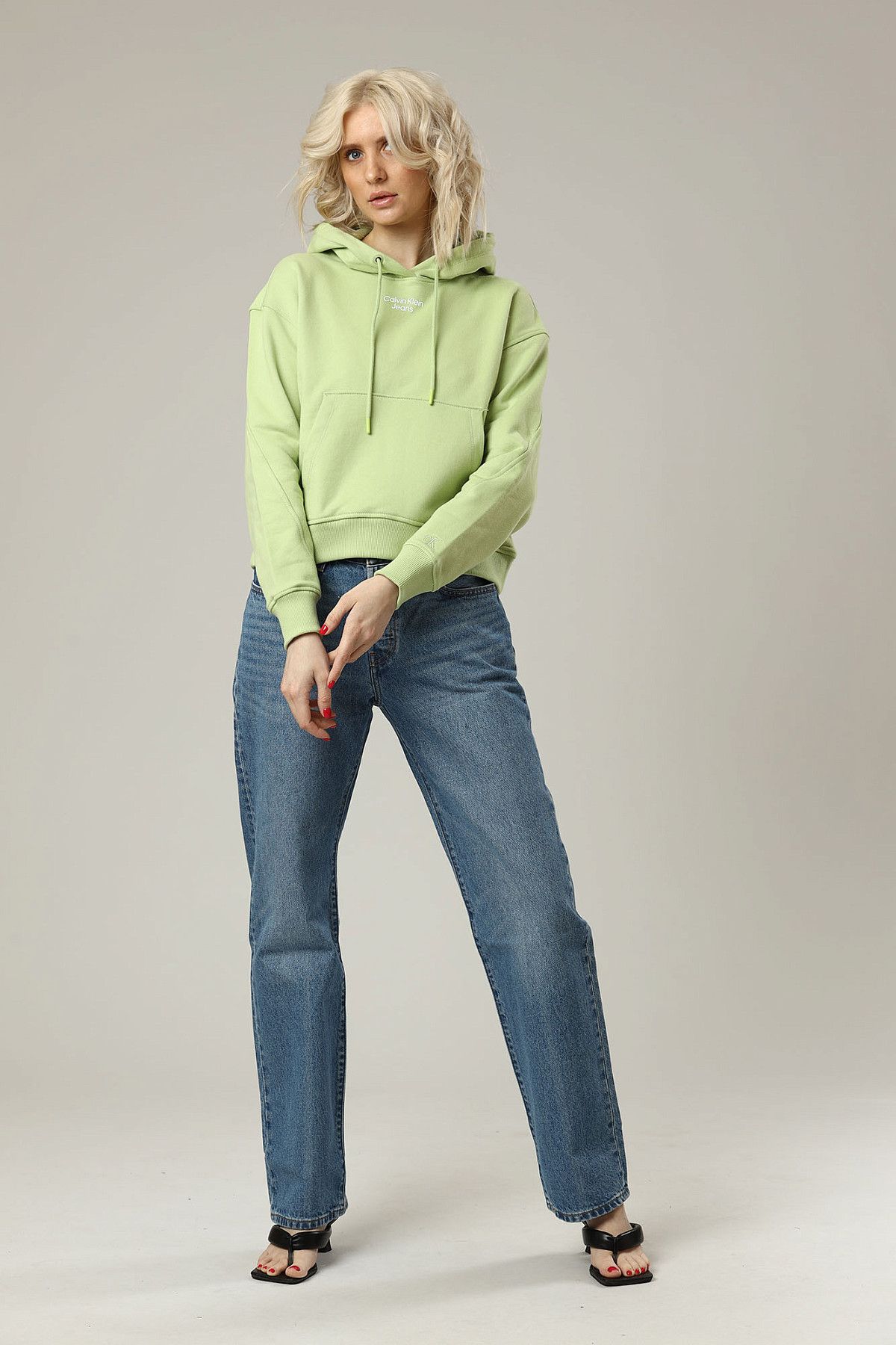Худи Calvin Klein Jeans Зеленый