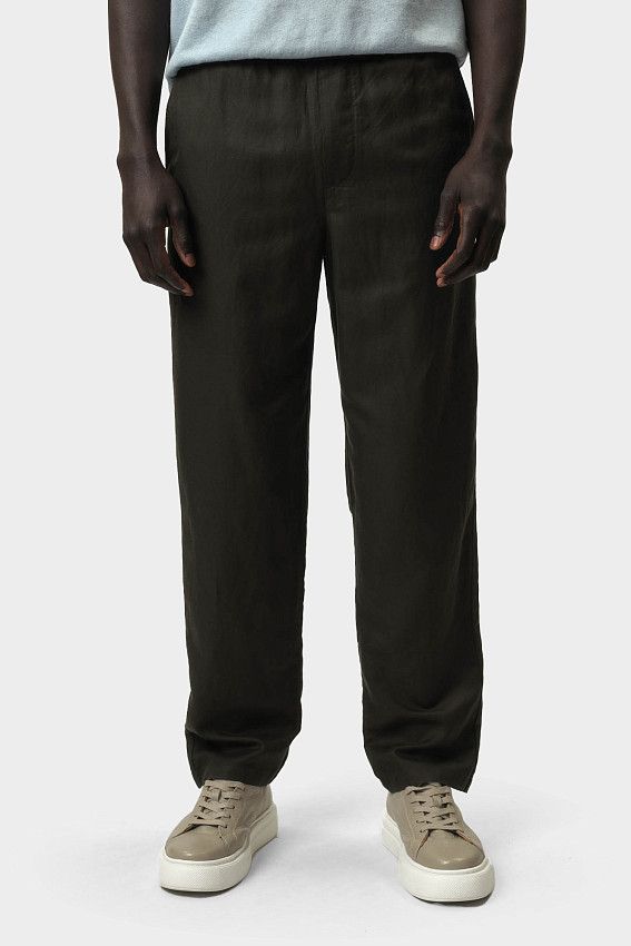 Брюки льняные Armani Exchange Хаки