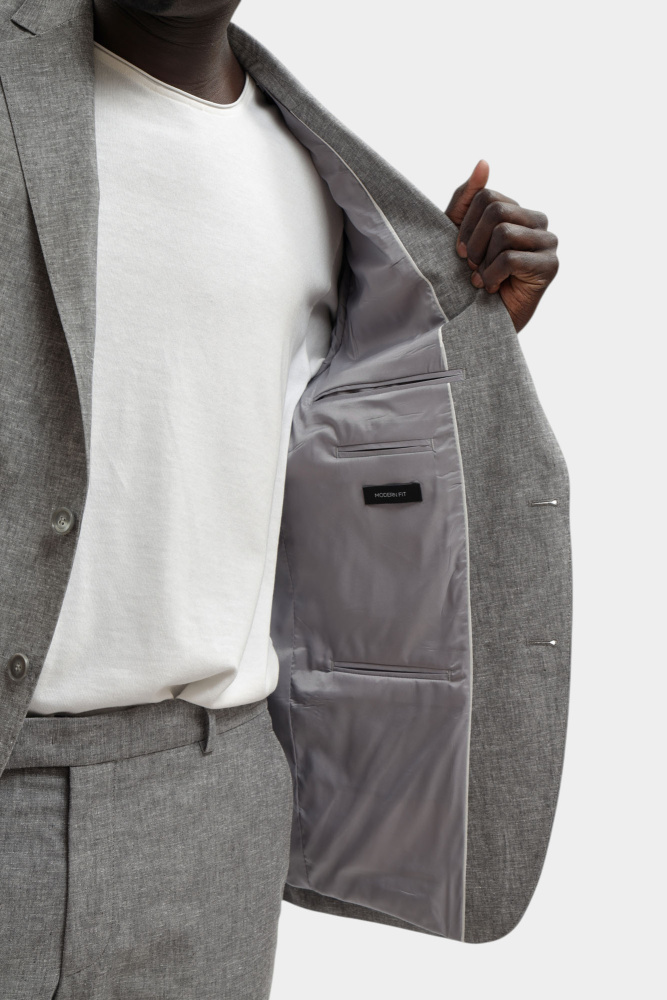 562030_155610 Пиджак Karl Lagerfeld Серый