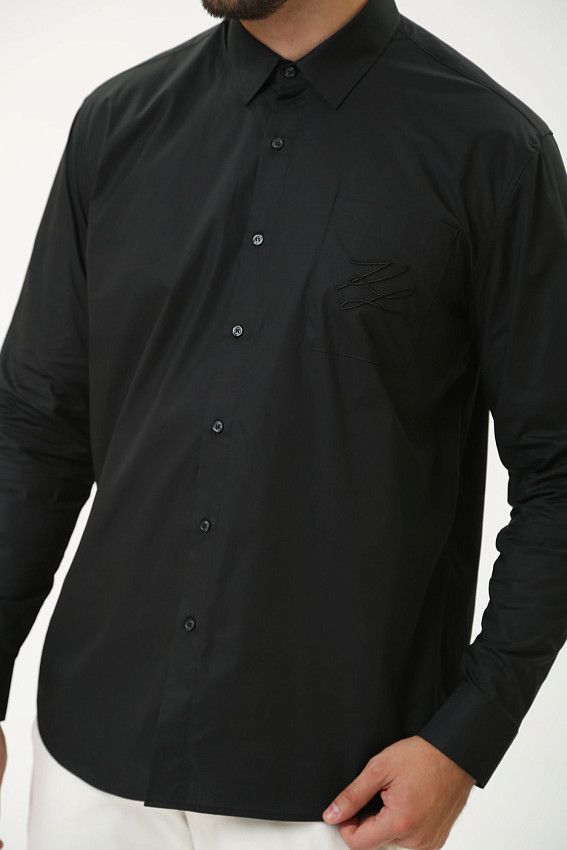 Рубашка с длинным рукавом Karl Lagerfeld Черный