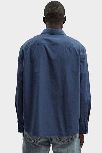 Рубашка хлопковая синяя Calvin Klein Jeans