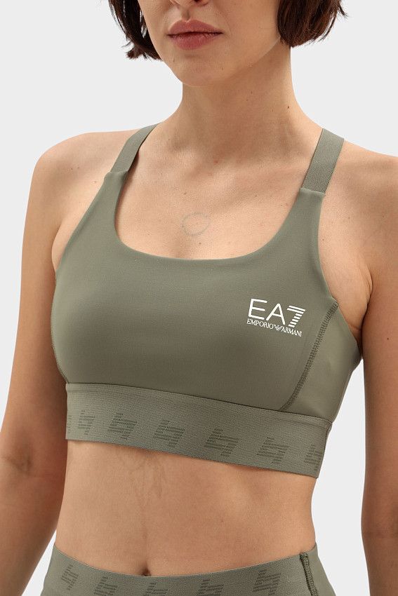 Топ спортивный EA7 Зеленый