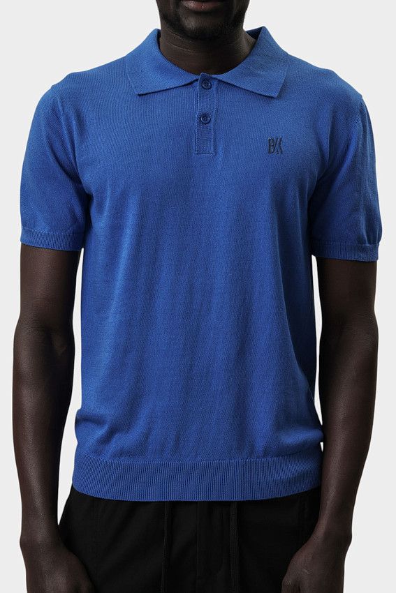 Поло трикотажное Bikkembergs Синий