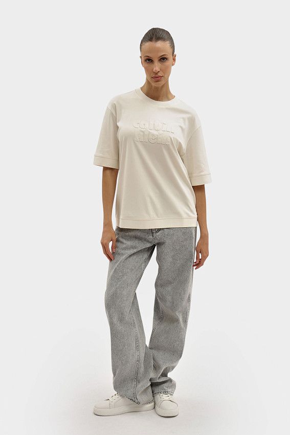 Футболка Calvin Klein Jeans Бежевый
