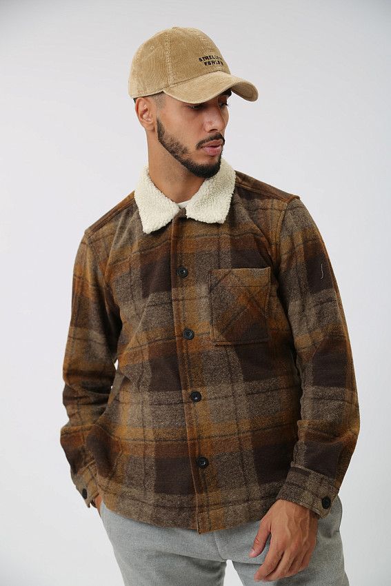 Рубашка с длинным рукавом Strellson Коричневый