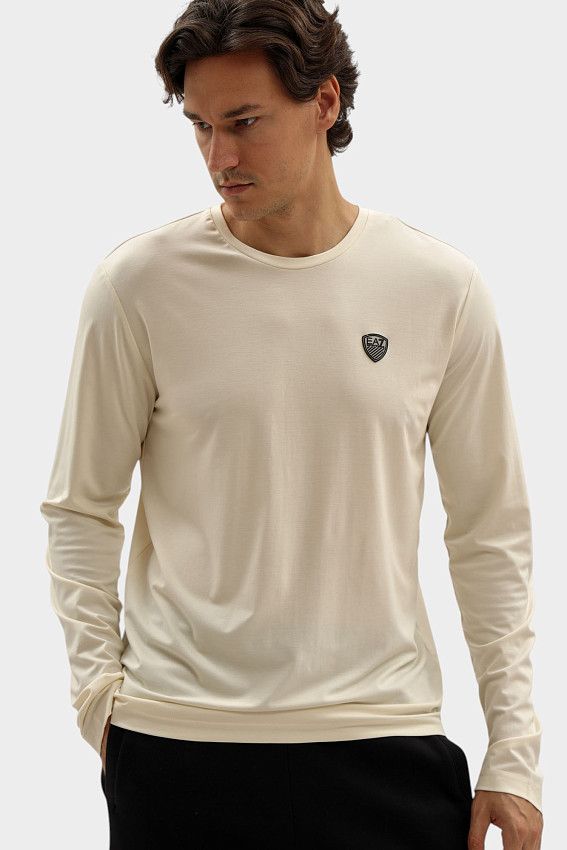 Лонгслив EA7 Бежевый