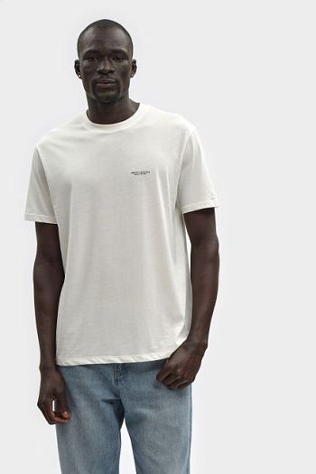 Футболка хлопковая молочная Armani Exchange