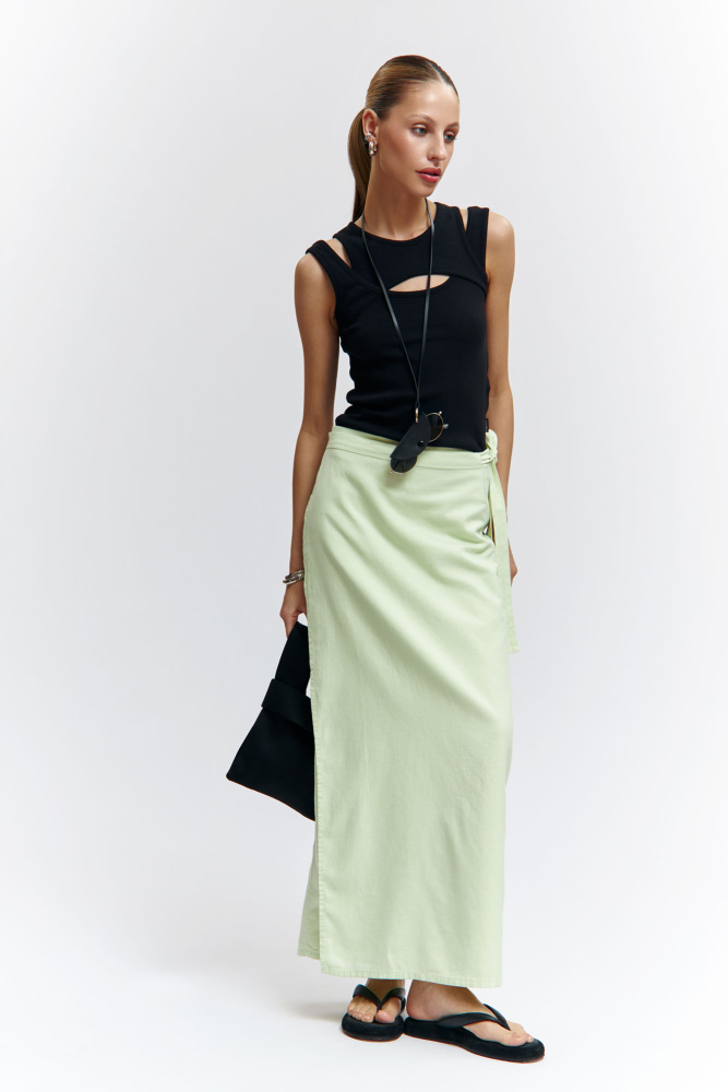 VW-OMA-55-445 юбка льняная van mich 