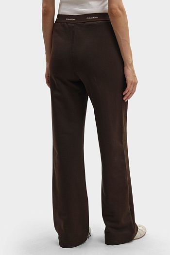 Брюки спортивные хлопковые коричневые Calvin Klein Jeans