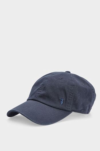Кепка хлопковая синяя Trussardi