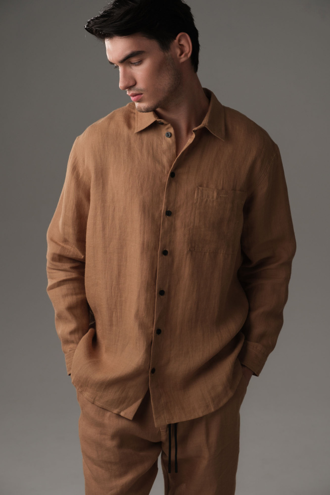 M-251-TH-56-0119 Рубашка с длинным рукавом The Hills Бежевый