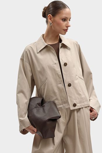 Куртка хлопковая бежевая Emporio Armani