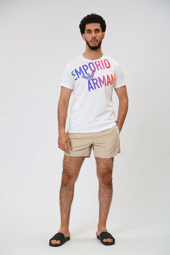 Шорты плавательные  Emporio Armani Бежевый