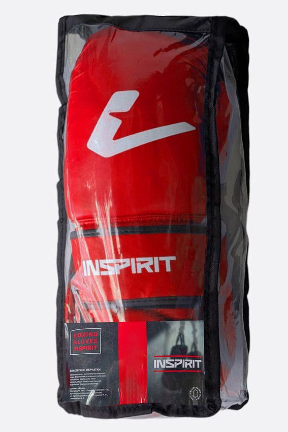 Перчатки боксёрские Inspirit Красный