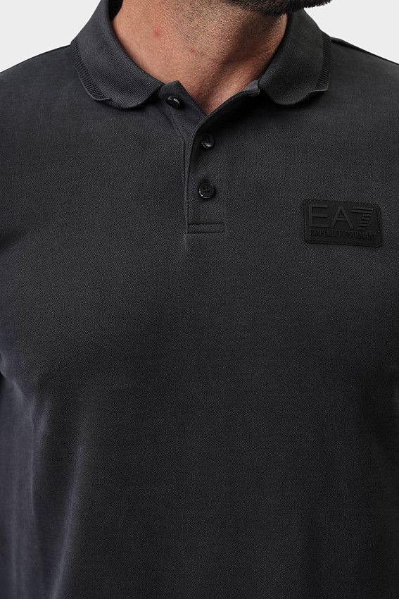 Поло EA7 Черный