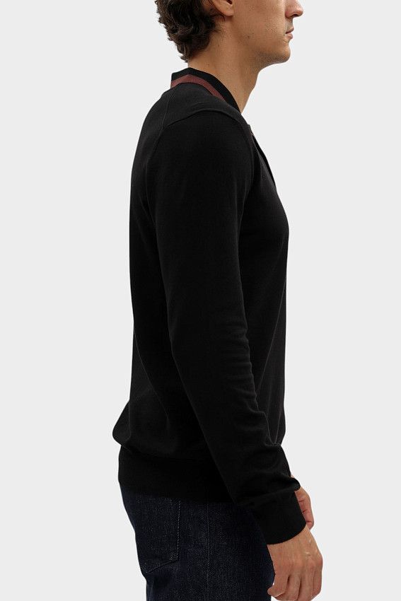 Поло с длинным рукавом Trussardi Черный