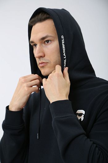Свитшот хлопковый синий Armani Exchange