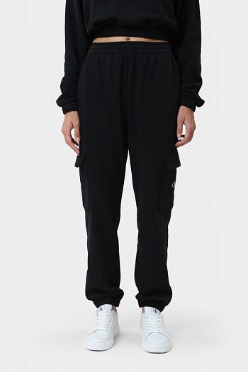 Брюки спортивные хлопковые черные Calvin Klein Jeans