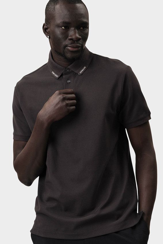 Поло Emporio Armani Черный