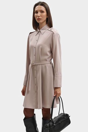 Платье рубашка бежевое Armani Exchange
