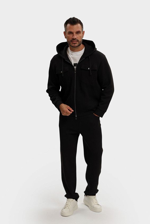 Толстовка с капюшоном Armani Exchange Черный