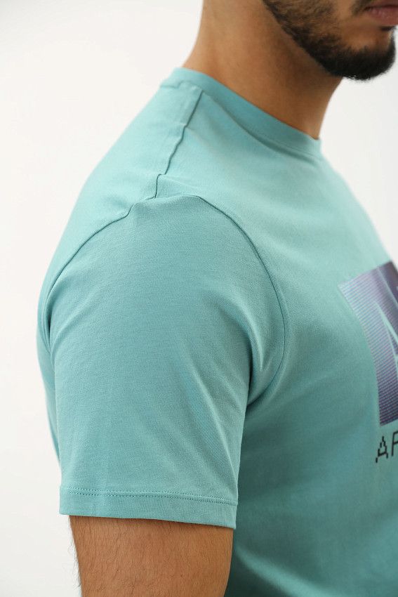 Футболка Armani Exchange Бирюзовый