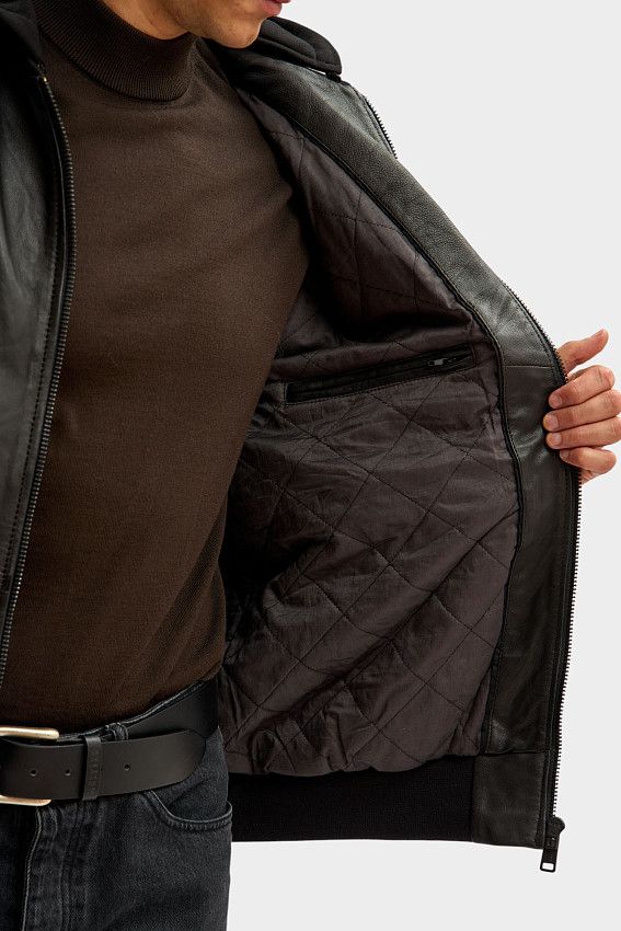 Куртка кожаная Mustang Черный