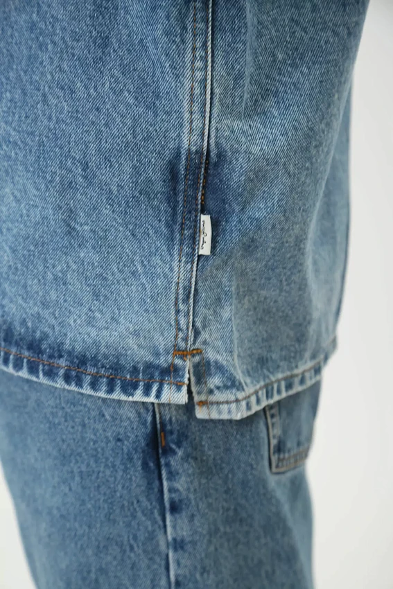 Рубашка с длинным рукавом Pepe Jeans Голубой