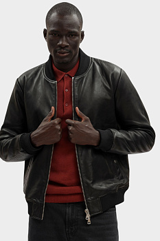 Куртка кожаная Bikkembergs