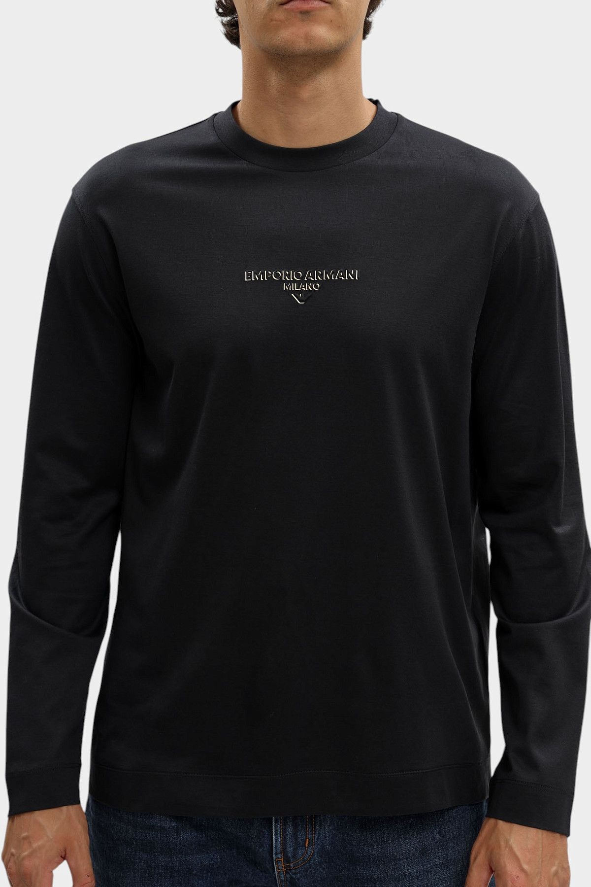 Лонгслив Emporio Armani Голубой