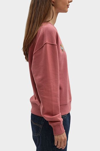 Свитшот хлопковый розовый Pepe Jeans