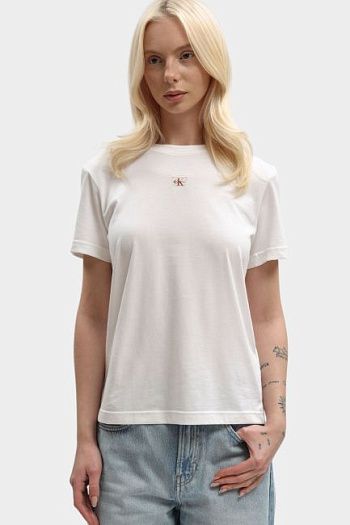 Футболка хлопковая белая Calvin Klein Jeans