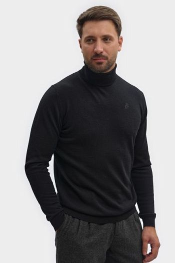 Водолазка шерстяная черная Karl Lagerfeld