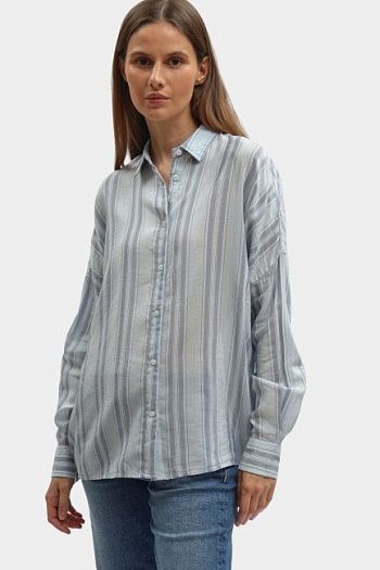 Рубашка хлопковая голубая Pepe Jeans