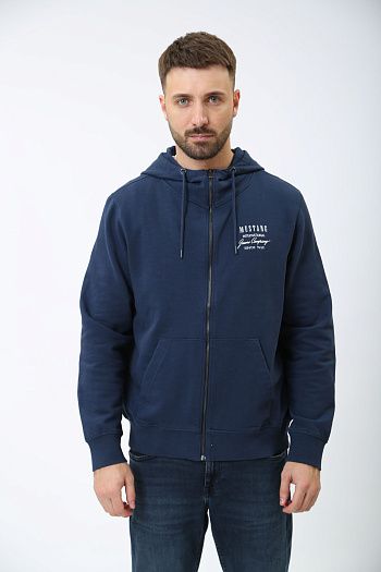 Свитшот хлопковый синий Armani Exchange