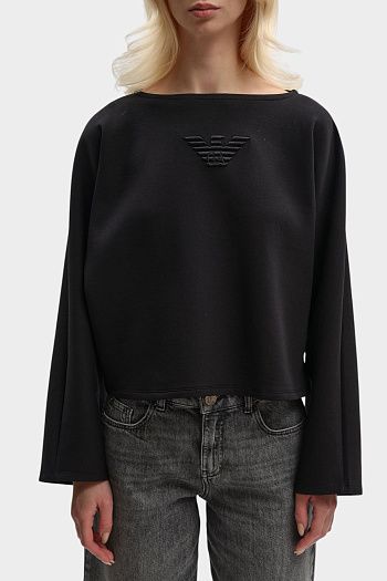 Свитшот из хлопка Emporio Armani