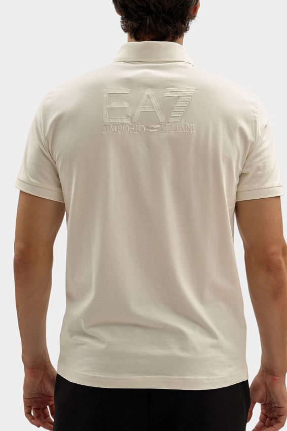 Поло EA7 Бежевый